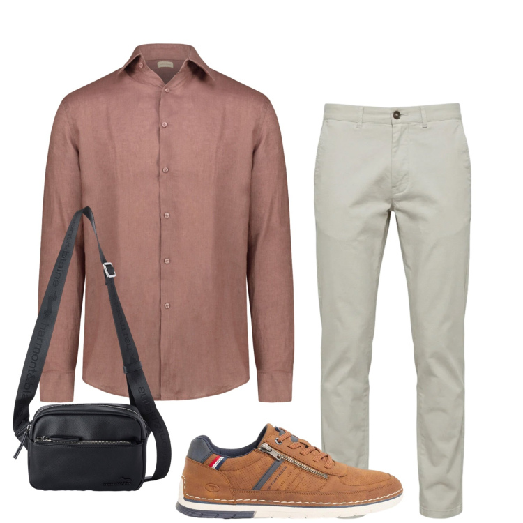 Outfit uomo - Total look #2462122. Stile Trendy per Tutti i giorni. Abbinamento con sneakers, pantaloni, borse sportive, camicie.