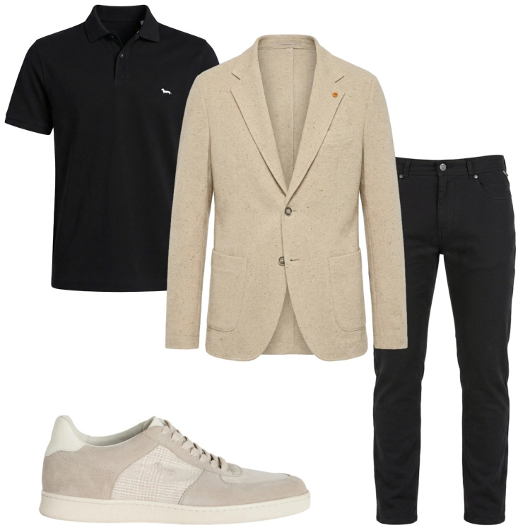 Outfit uomo - Urban style. Stile Urban per Ufficio. Abbinamento con polo, sneakers, giacche, pantaloni.