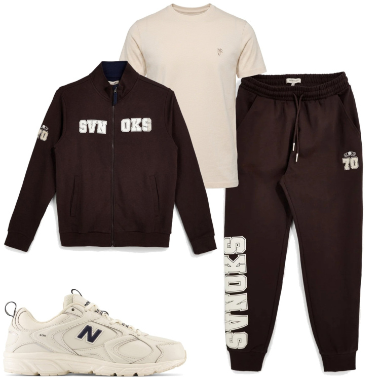 Outfit uomo - Weekend. Stile Casual per Tutti i giorni. Abbinamento con t-shirt, pantaloni, felpe, sneakers.