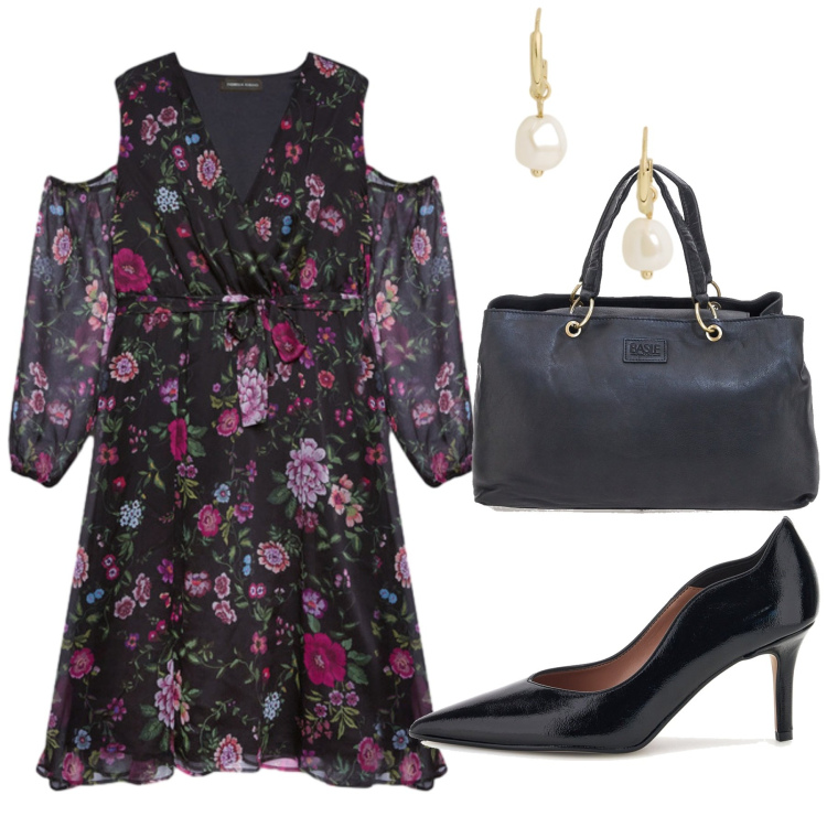 Outfit donna - Total look #2463128. Stile Bon Ton per Serata fuori. look ideale per Tall. Abbinamento con vestiti midi/longuette, orecchini, borse a mano, décolleté.