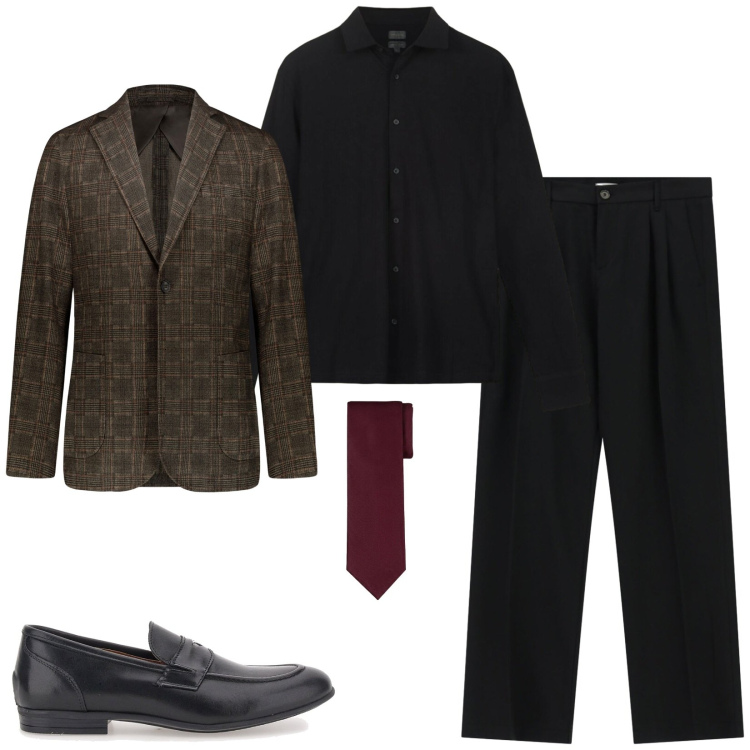 Outfit uomo - Eventi formali. Stile Business/Elegante per Serata speciale. Abbinamento con pantaloni, giacche, polo, cravatte, scarpe stringate.