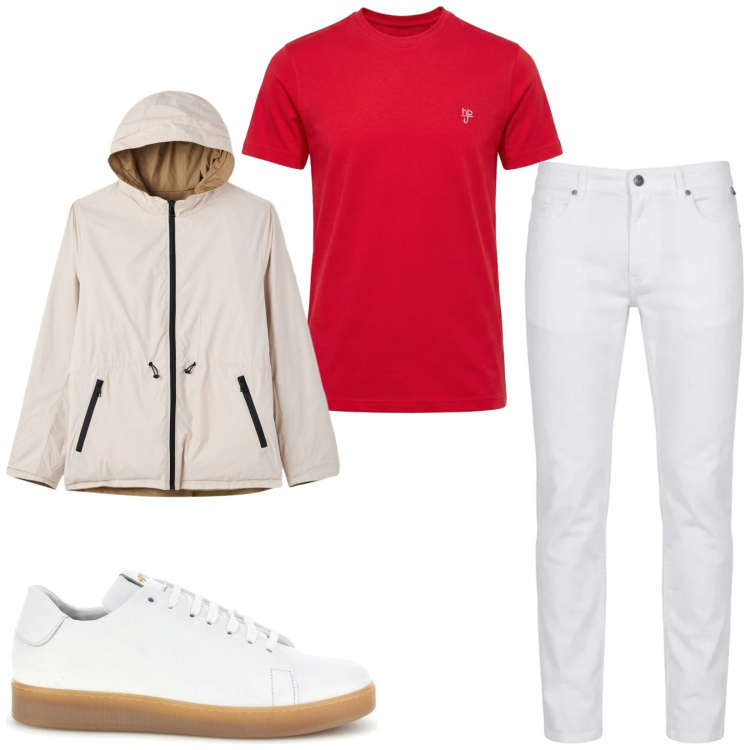 Outfit uomo - Total look #2464815. Stile Casual per Tutti i giorni. Abbinamento con pantaloni, t-shirt, giacche, sneakers.