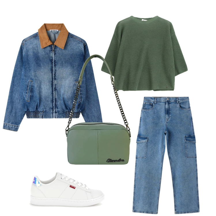 Outfit donna - Millenial mum. Abbinamento con maglieria, jeans dritti, cappotti, borse a tracolla, sneakers.
