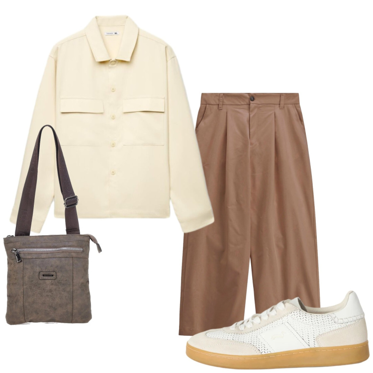 Outfit uomo - Total look #2465668. Stile Urban per Tutti i giorni. Abbinamento con sneakers, pantaloni, camicie, portafogli.
