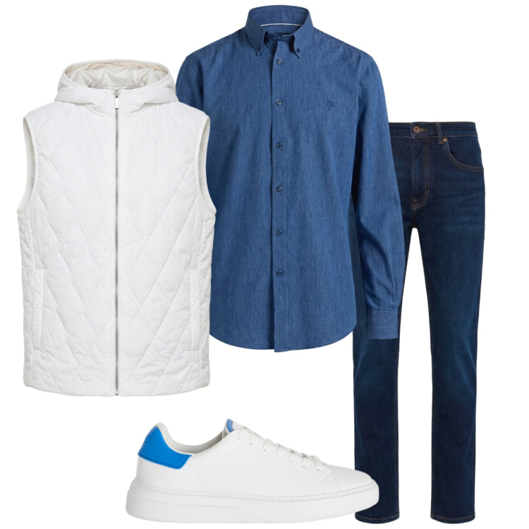 Outfit uomo - Casual style. Stile Casual per Tutti i giorni. Abbinamento con sneakers, jeans, piumini, camicie.