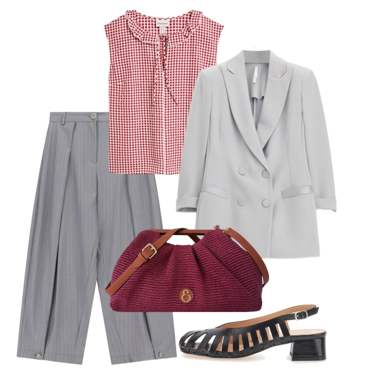 Outfit donna - Fall Collections. Stile Bon Ton per Tutti i giorni. Abbinamento con tuniche, blazer, pantaloni a palazzo, clutch, décolleté.