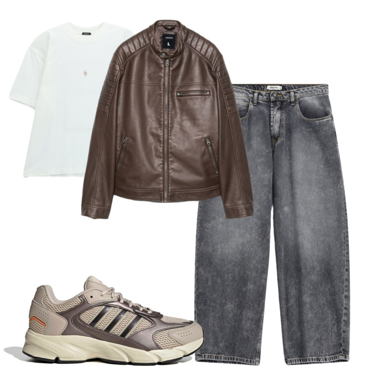 Outfit uomo - Settembre. Stile Casual per Tutti i giorni. Abbinamento con t-shirt, jeans, giacche, sneakers.
