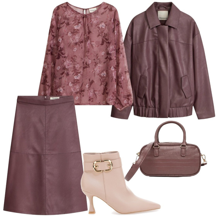 Outfit donna - Giacche over colori del lilla e tessuti. Stile Glamour per Serata fuori. Abbinamento con gonne longuette, tuniche, giacche, borse a tracolla, stivaletti.
