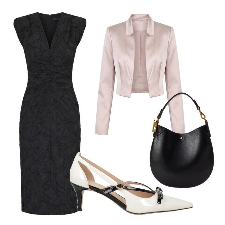 Outfit donna - Mamma della sposa. Stile Chic per Cerimonia. Abbinamento con décolleté, vestiti midi/longuette, bolero, pochette.
