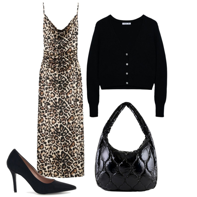 Outfit donna - Stasera mi sento sexy. Stile Sexy per Serata fuori. Abbinamento con vestiti lunghi, cardigans, borse tote, décolleté.
