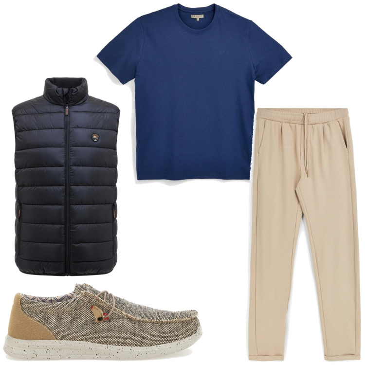 Outfit uomo - Total look #2467424. Stile Casual per Tutti i giorni. Abbinamento con scarpe stringate, pantaloni, piumini, t-shirt.