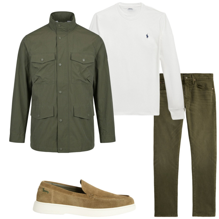 Outfit uomo - Urban transition. Stile Urban per Tutti i giorni. Abbinamento con scarpe stringate, giacche, jeans, t-shirt.