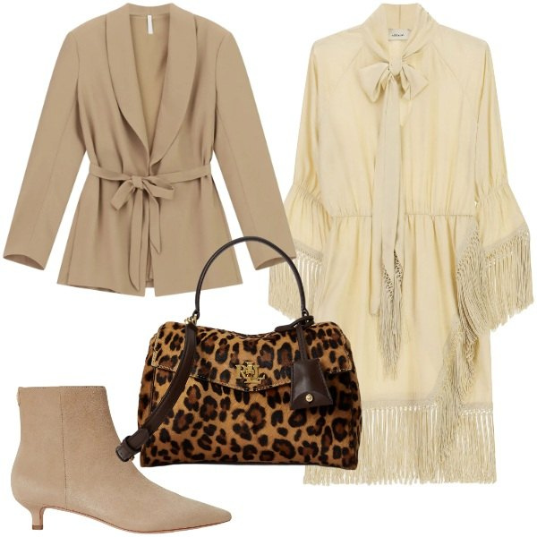 Outfit donna - Fall Collections. Stile Chic per Ufficio. Abbinamento con blazer, vestiti corti, stivaletti, borse a mano.