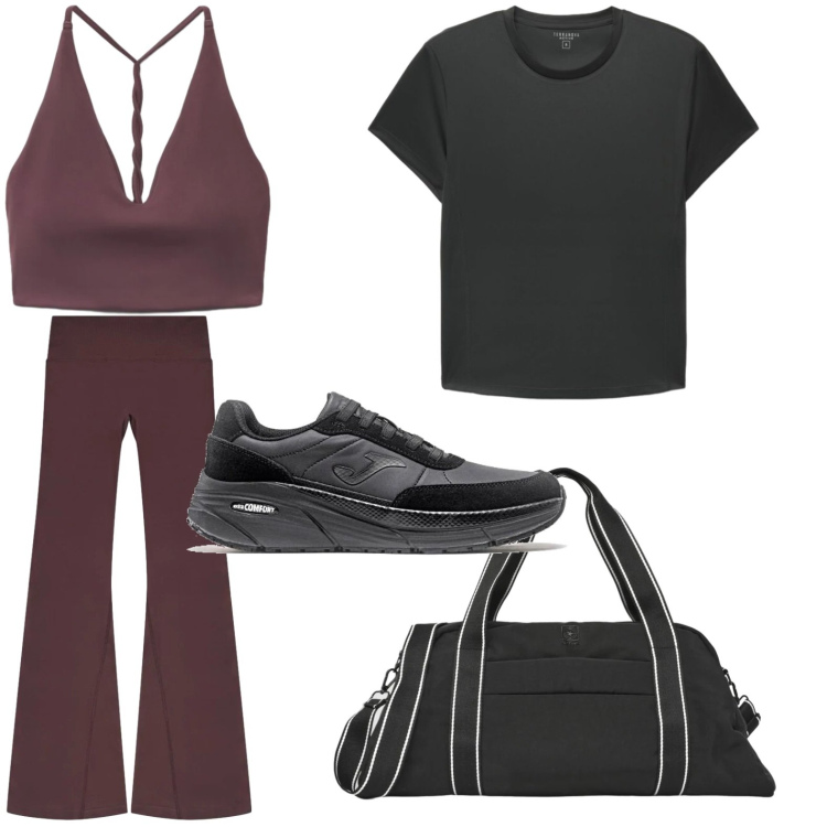 Outfit donna - Terranova - Active Collection FW26. Stile Casual per Tutti i giorni. Abbinamento con borse sportive, top sportivi, t-shirt sportive, leggings sportivo, sneakers.