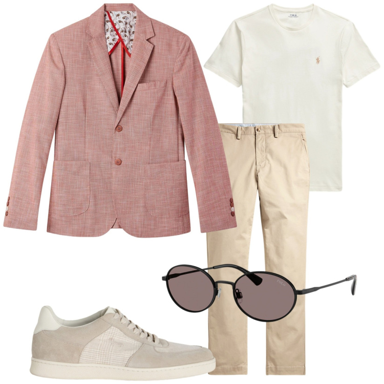 Outfit uomo - Passo a prenderti. Stile Trendy per Tutti i giorni. Abbinamento con sneakers, giacche, pantaloni, occhiali da sole, t-shirt.