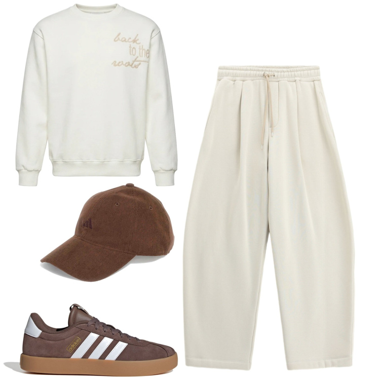 Outfit uomo - Settembre. Stile Casual per Tutti i giorni. Abbinamento con pantaloni, felpe, cappelli con visiera, sneakers.