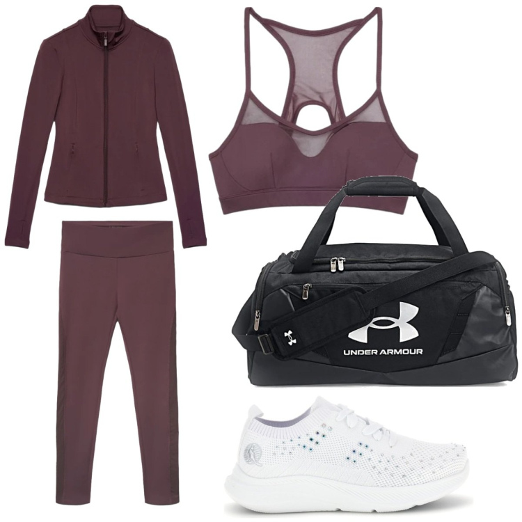 Outfit donna - Terranova Active Collection FW26. Stile Sporty chic per Sport. Abbinamento con top sportivi, felpe sportive, leggings sportivo, zaini, sneakers.