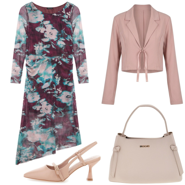 Outfit donna - Total look #2469205. Stile Bon Ton per Cerimonia. Abbinamento con vestiti lunghi, bolero, décolleté, borse a tracolla.