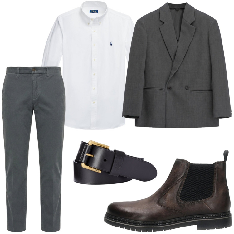 Outfit uomo - Streetwear uomo. Stile Trendy per Tutti i giorni. Abbinamento con pantaloni, giacche, camicie, cinture, stivali e stivaletti.