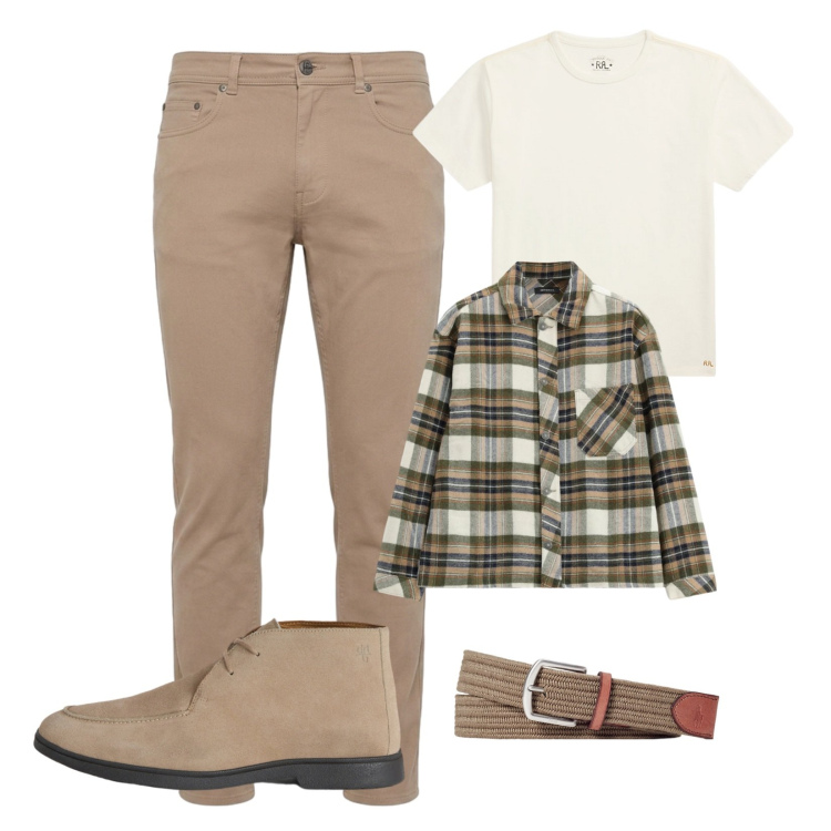 Outfit uomo - Autunno. Stile Urban per Tutti i giorni. Abbinamento con pantaloni, stivali e stivaletti, camicie, cinture, t-shirt.