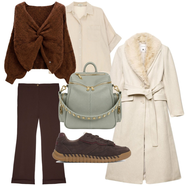 Outfit donna - Stile vintage. Stile Vintage retrò per Tutti i giorni. Abbinamento con camicie a manica corta, cappotti, maglieria, pantaloni, zaini, sneakers.