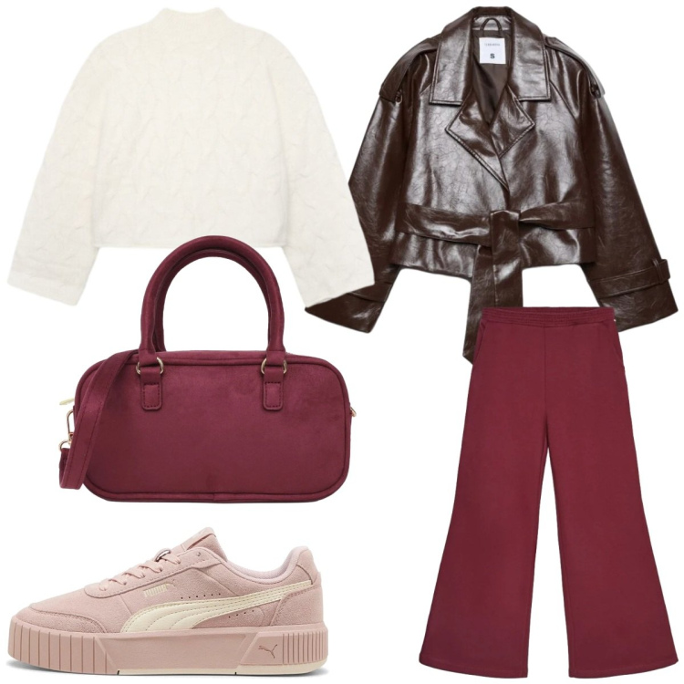 Outfit donna - Terranova Curvy Back To. Stile Casual chic per Tutti i giorni. Abbinamento con borse a tracolla, pantaloni, trench, pullovers, sneakers.