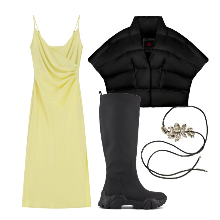 Outfit donna - Impeccabile anche con la pioggia. Stile Casual chic per Tutti i giorni. Abbinamento con vestiti midi/longuette, piumini, cinture, stivali.