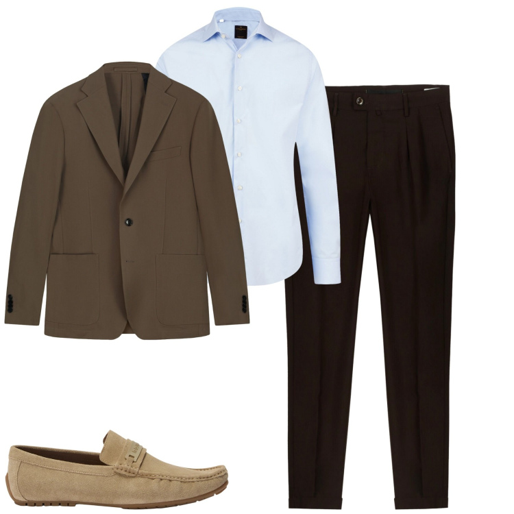 Outfit uomo - City. Stile Urban per Tutti i giorni. Abbinamento con scarpe stringate, pantaloni, camicie, giacche.