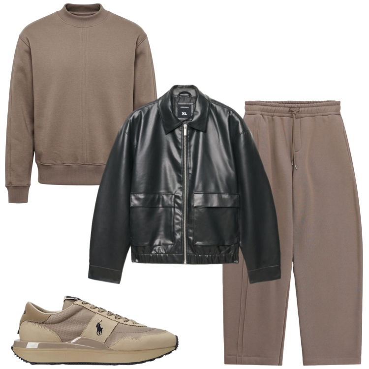 Outfit uomo - City. Stile Casual per Tutti i giorni. Abbinamento con felpe, pantaloni, giacche, sneakers.