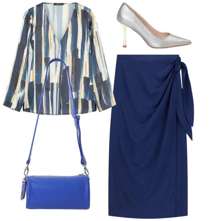 Outfit donna - Fall Collections. Stile Chic per Cerimonia. Abbinamento con borse a tracolla, gonne lunghe, décolleté, bluse.