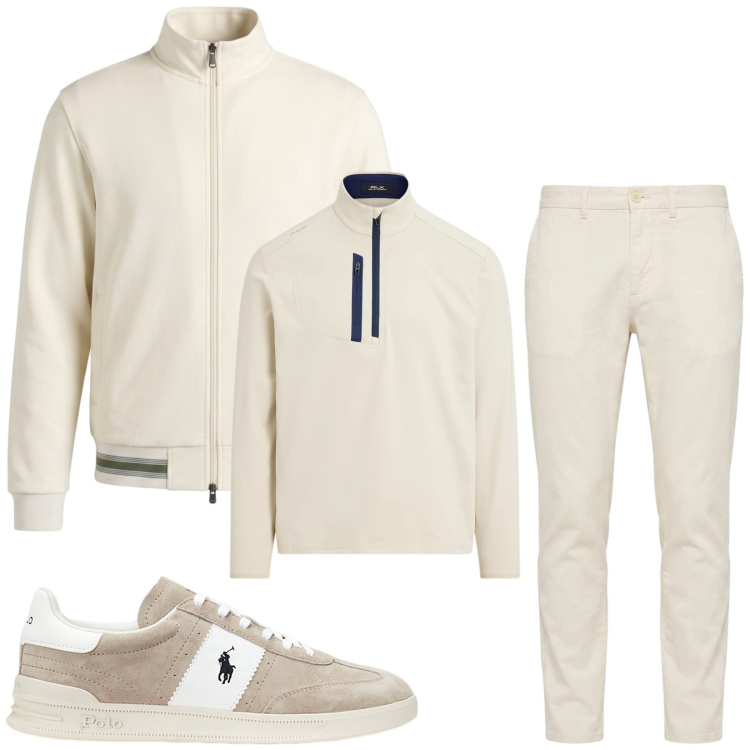 Outfit uomo - Total look #2471347. Stile Casual per Tutti i giorni. Abbinamento con felpe, pantaloni, sneakers, pullovers.
