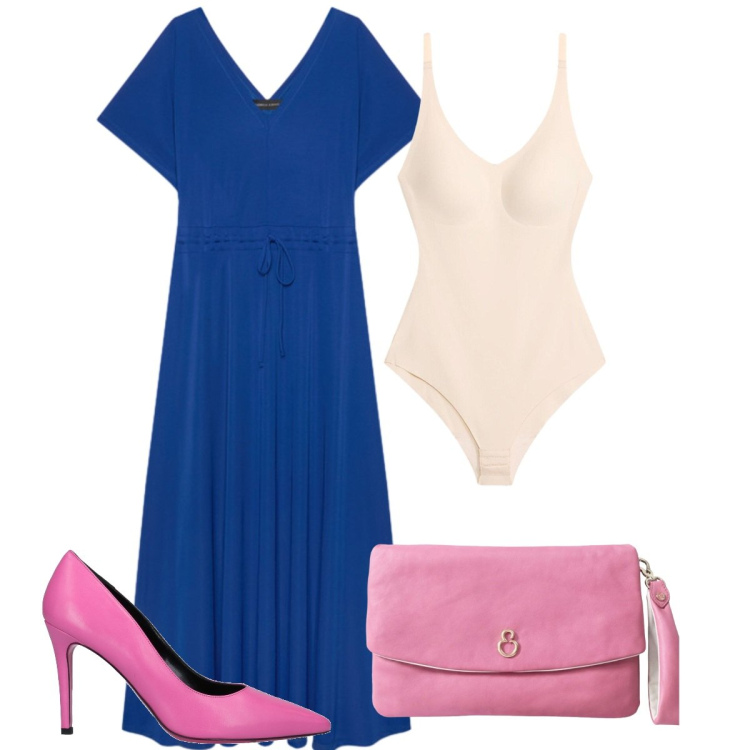 Outfit donna - Indossa l\'intimo giusto. Stile Bon Ton per Cerimonia. Abbinamento con décolleté, body, vestiti lunghi, pochette.