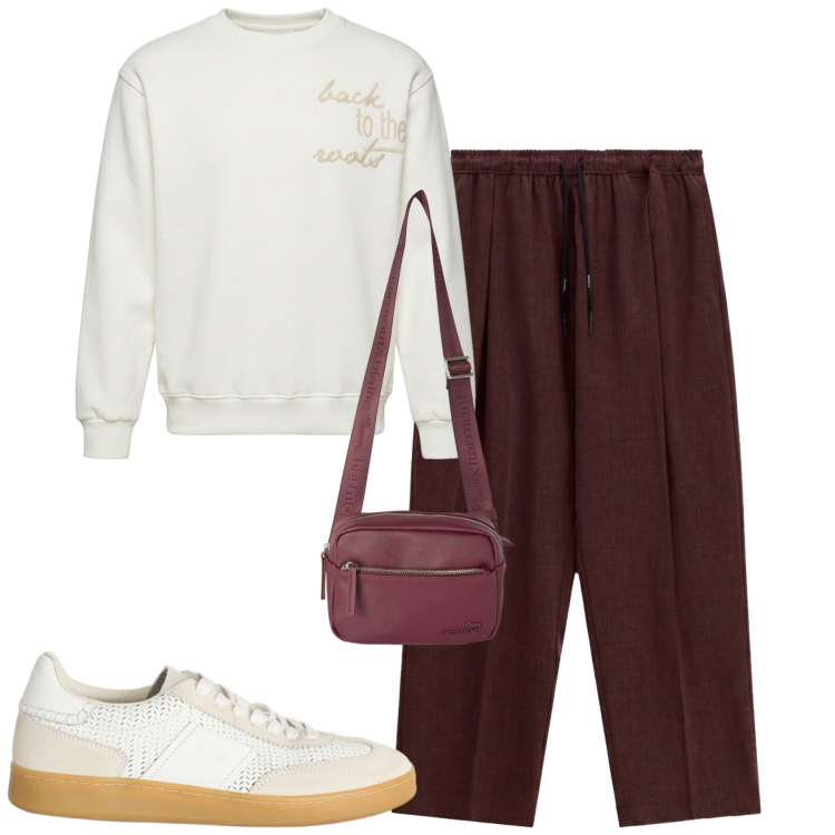Outfit uomo - City. Stile Casual per Tutti i giorni. Abbinamento con borse sportive, sneakers, felpe, pantaloni.