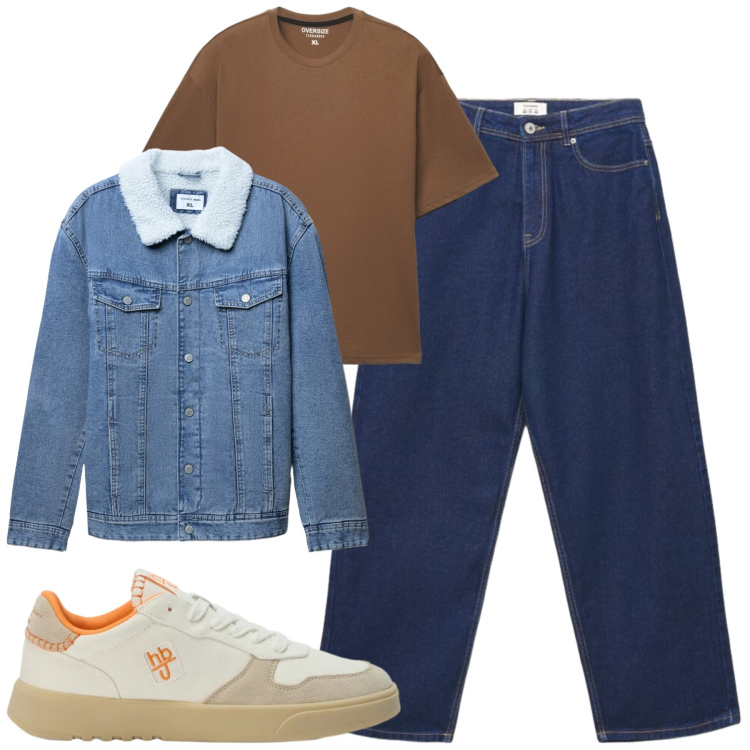 Outfit uomo - City. Stile Casual per Tutti i giorni. Abbinamento con sneakers, giacche, t-shirt, jeans.