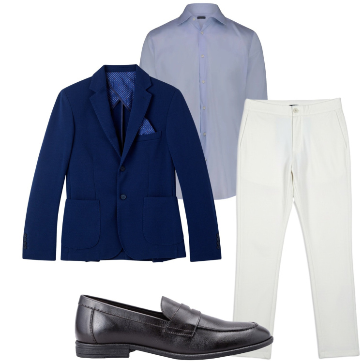 Outfit uomo - Total look #2471718. Stile Business/Elegante per Ufficio. Abbinamento con camicie, scarpe stringate, giacche, pantaloni.