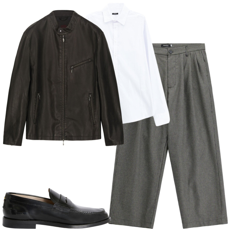 Outfit uomo - City. Stile Urban per Tutti i giorni. Abbinamento con scarpe stringate, pantaloni, camicie, giacche.
