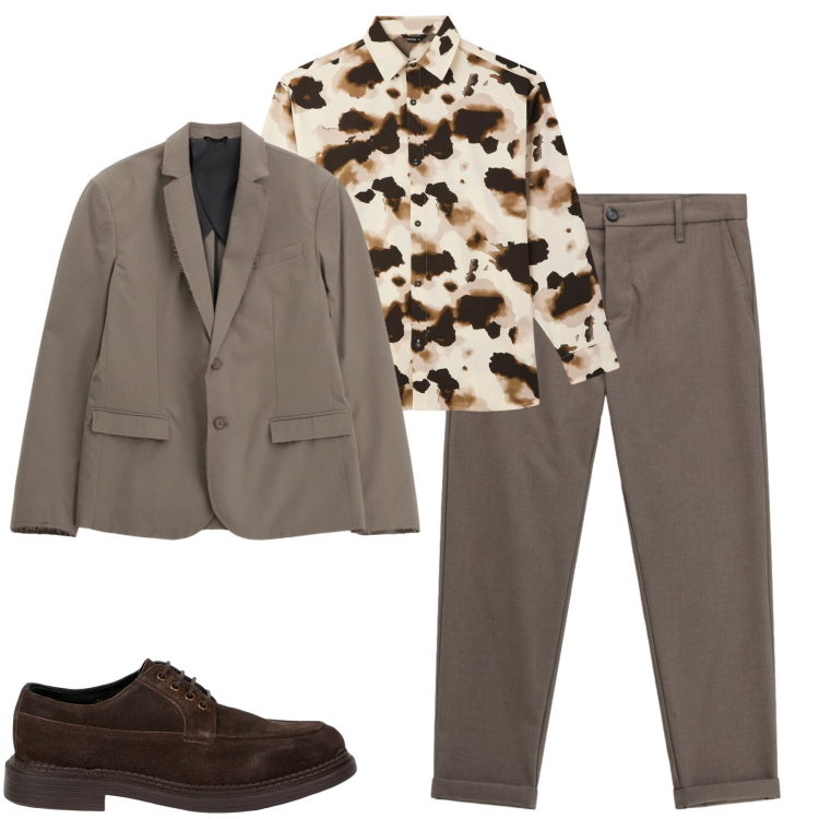 Outfit uomo - City. Stile Urban per Tutti i giorni. Abbinamento con giacche, pantaloni, scarpe stringate, camicie.