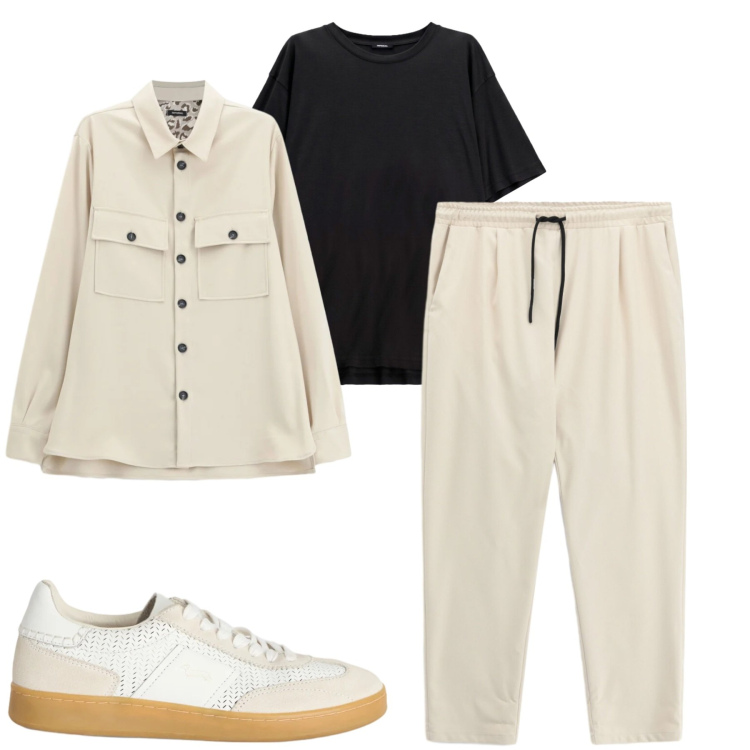 Outfit uomo - Imperial. Stile Casual per Tutti i giorni. Abbinamento con sneakers, t-shirt, cappotti, pantaloni.