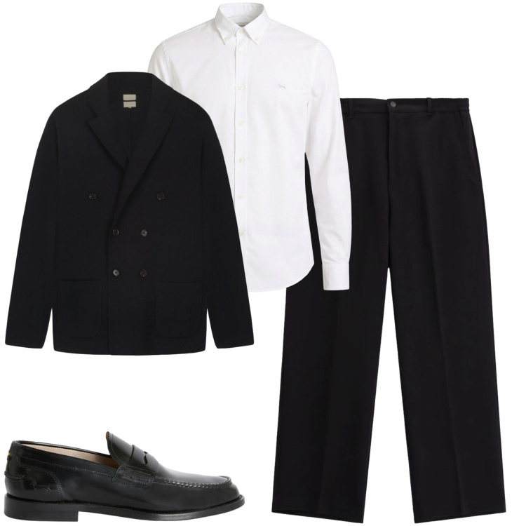 Outfit uomo - City. Stile Urban per Tutti i giorni. Abbinamento con camicie, scarpe stringate, pantaloni, cardigans.