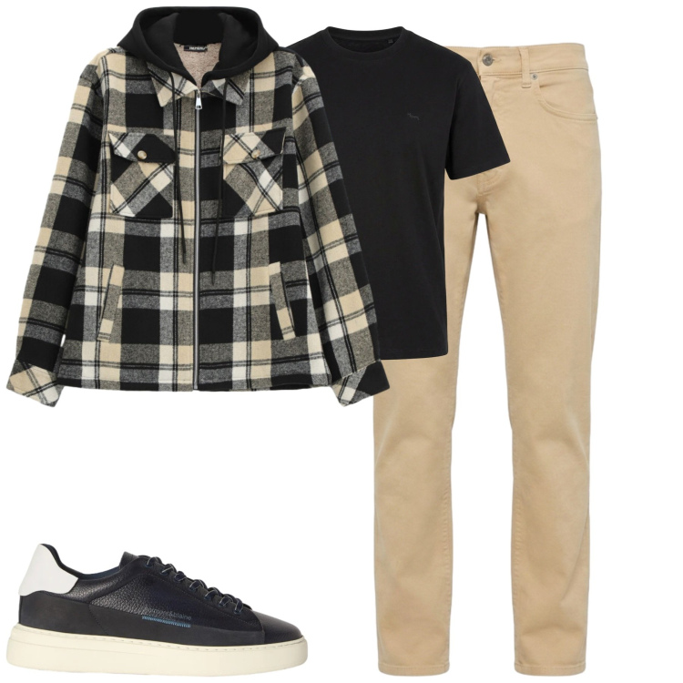 Outfit uomo - Over shirt imperial. Stile Casual per Tutti i giorni. Abbinamento con pantaloni, sneakers, t-shirt, cappotti.