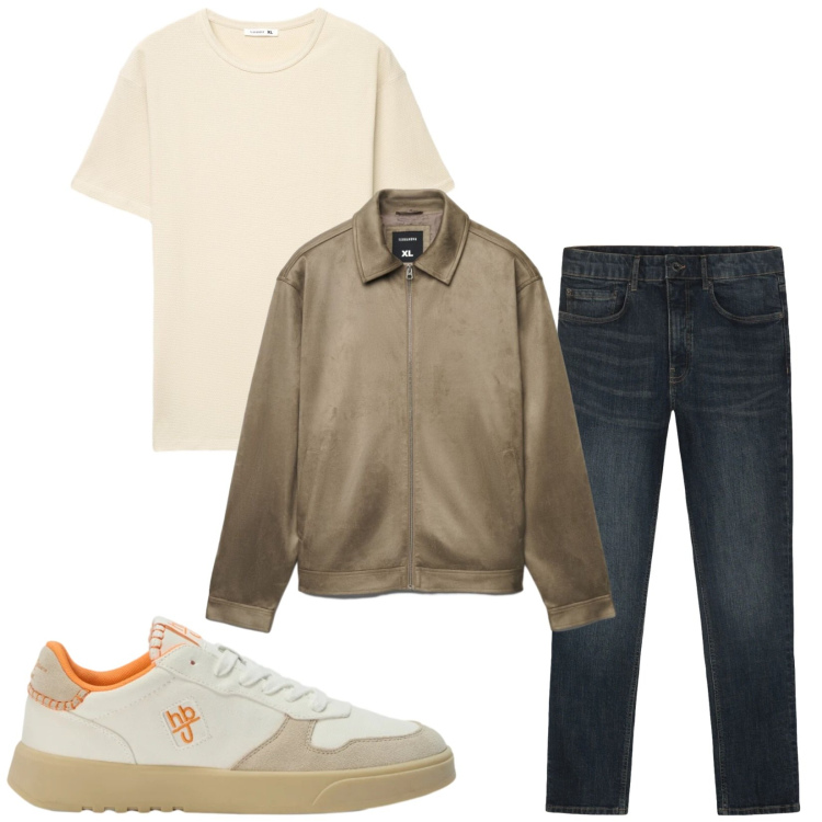 Outfit uomo - Total look #2473043. Stile Casual per Tutti i giorni. Abbinamento con sneakers, jeans, giacche, t-shirt.
