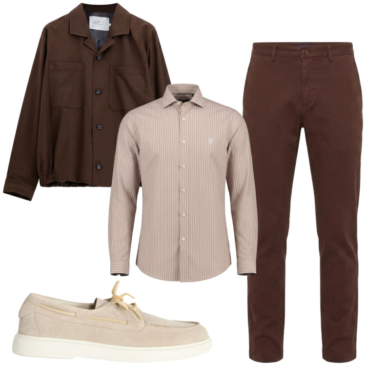 Outfit uomo - Total look #2473076. Stile Trendy per Serata speciale. Abbinamento con scarpe stringate, pantaloni, camicie, cappotti.