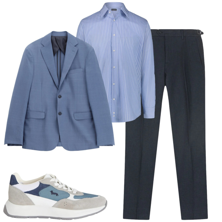 Outfit uomo - City. Stile Urban per Tutti i giorni. Abbinamento con sneakers, giacche, jeans, camicie.