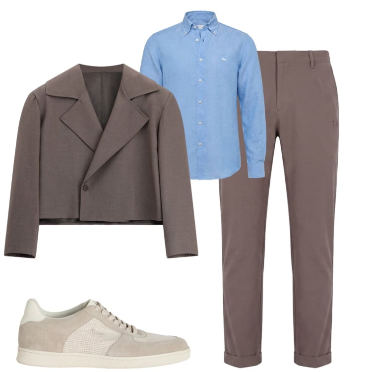 Outfit uomo - City. Stile Trendy per Tutti i giorni. Abbinamento con sneakers, pantaloni, camicie, giacche.