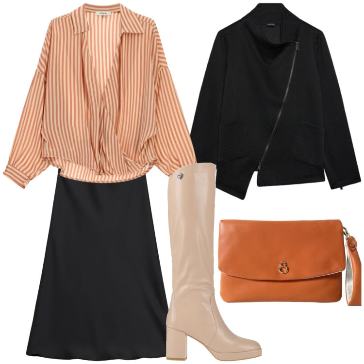 Outfit donna - Accessori pastello. Stile Casual per Tutti i giorni. Abbinamento con stivali, gonne longuette, camicie, felpe, pochette.