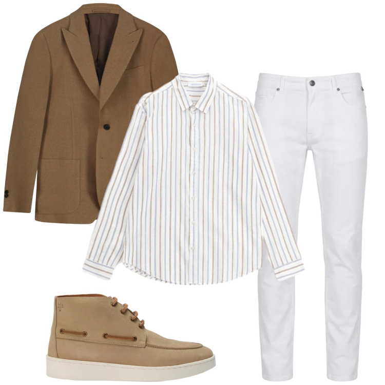 Outfit uomo - Total look #2474208. Stile Trendy per Serata speciale. Abbinamento con pantaloni, stivali e stivaletti, camicie, giacche.