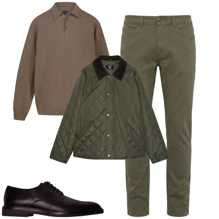 Outfit uomo - City. Stile Urban per Tutti i giorni. Abbinamento con pantaloni, scarpe stringate, maglieria, giacche.