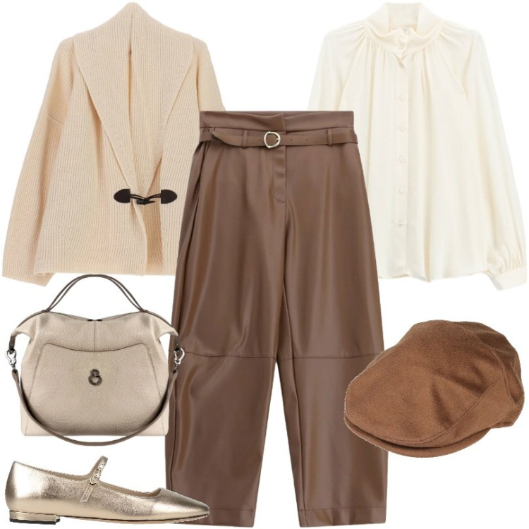Outfit donna - La donna urbana. Stile Urban per Tutti i giorni. Abbinamento con cappelli, ballerine, pantaloni, camicie, cardigans, borse a mano.