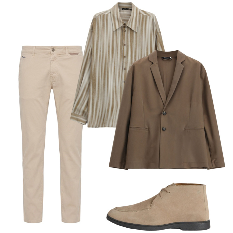 Outfit uomo - Settembre light. Stile Casual per Tutti i giorni. Abbinamento con stivali e stivaletti, pantaloni, camicie, giacche.