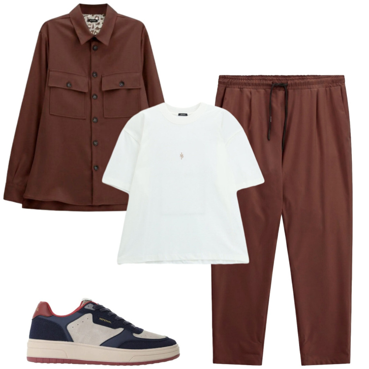 Outfit uomo - City. Stile Casual per Tutti i giorni. Abbinamento con pantaloni, sneakers, t-shirt, cappotti.